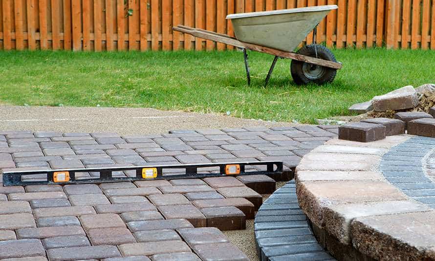 Backyard Masonry Project in Progress