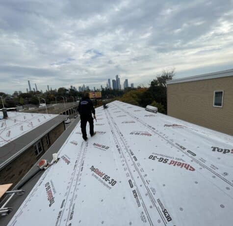 Team working on Roofing and Chimney Services in NJ