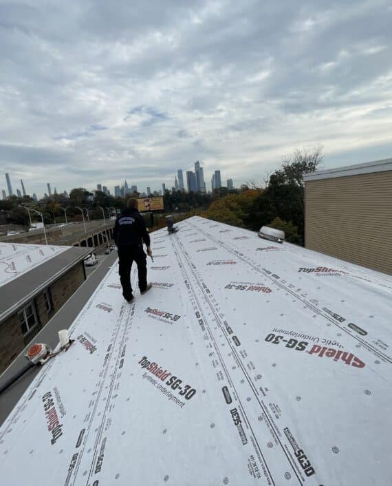 Team working on Roofing and Chimney Services in NJ