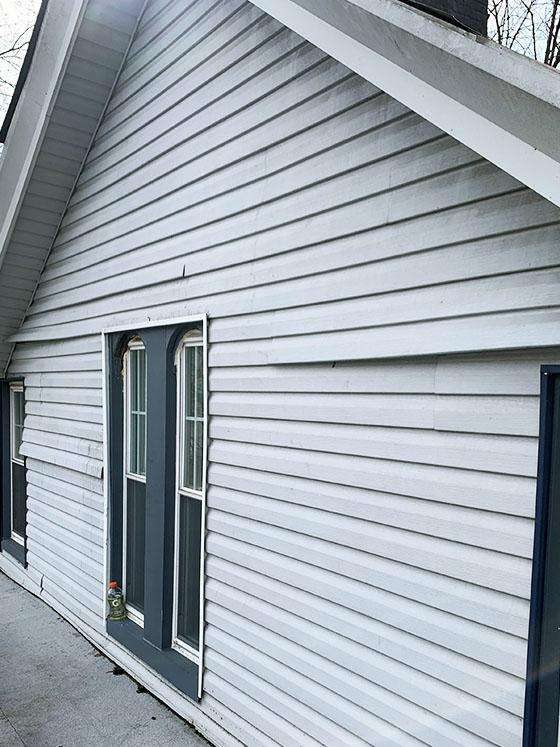 First Rate Roofing and Chimney - Example Siding Services Project Before